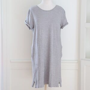 🌱PACT🌱The Mix Tee Short Sleeve Gray Dress w Pockets Size Medium